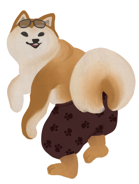 波乗り_芝犬