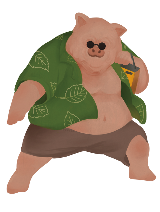 波乗り_ブタ