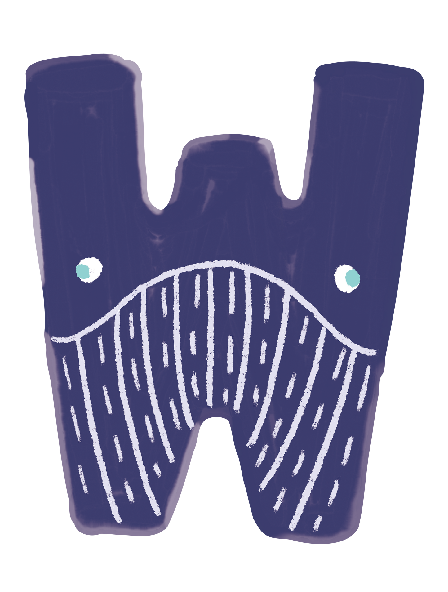 動物アルファベットI_クジラ W