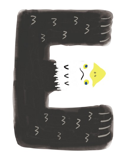 動物アルファベットI_ワシ E
