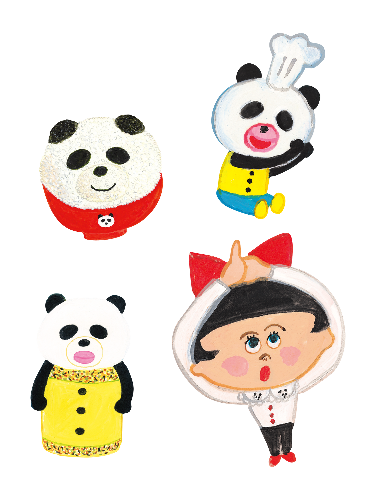 パンダのおさじとふりかけパンダ
