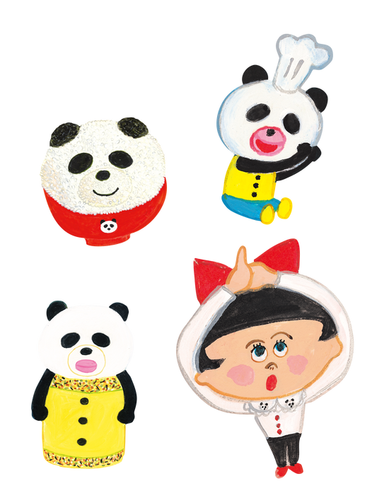 パンダのおさじとふりかけパンダ