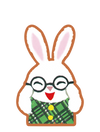 めがねうさぎ_うさこ１
