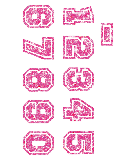 グリッターカレッジ_0-9_ピンク