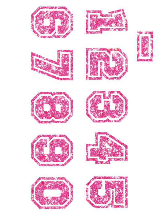 グリッターカレッジ_0-9_ピンク