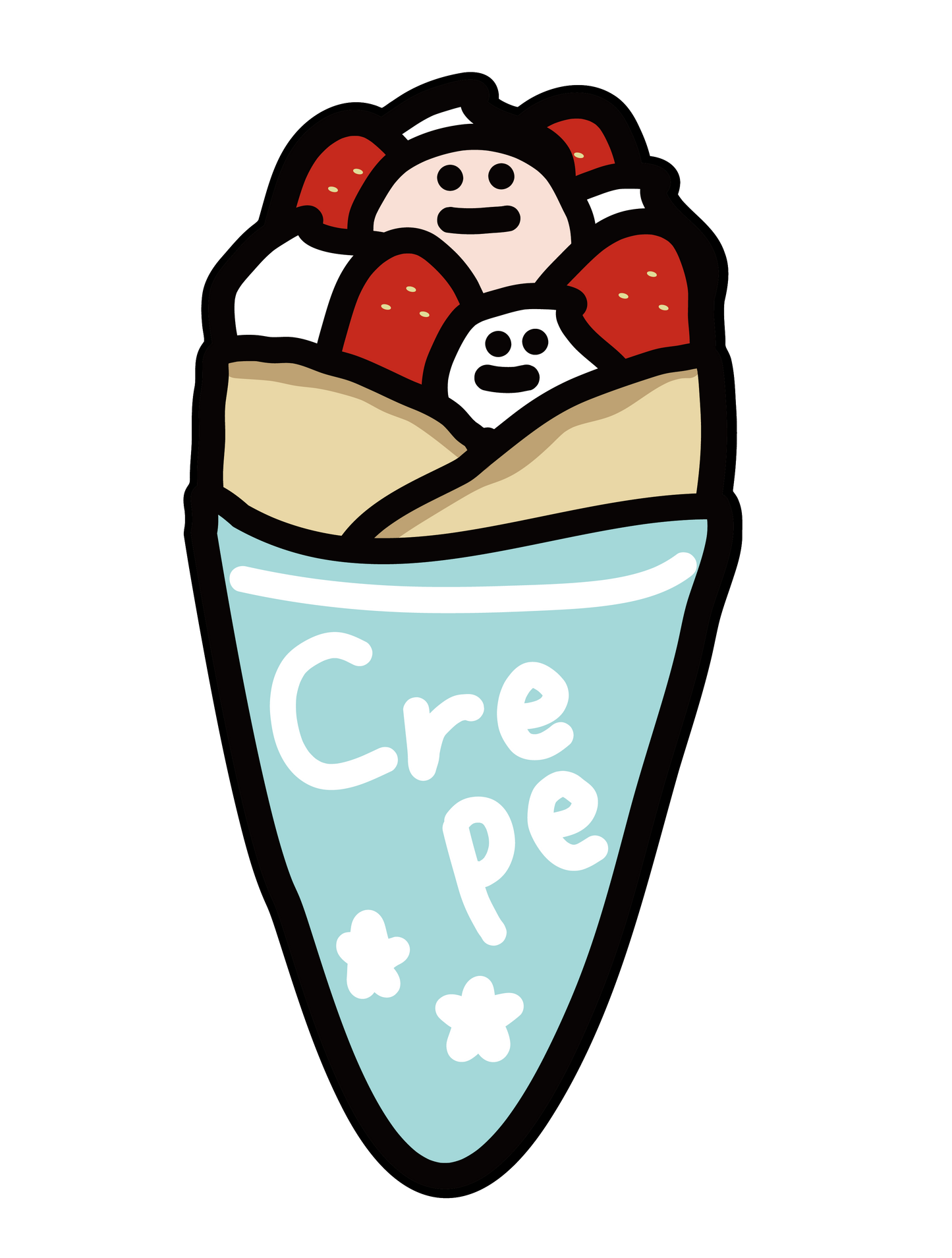 strawberry crepe