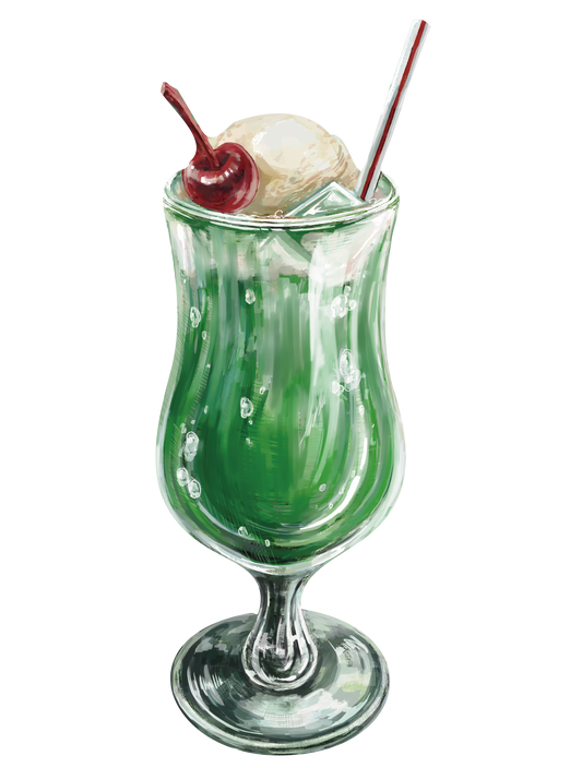 レトロ喫茶_クリームソーダ