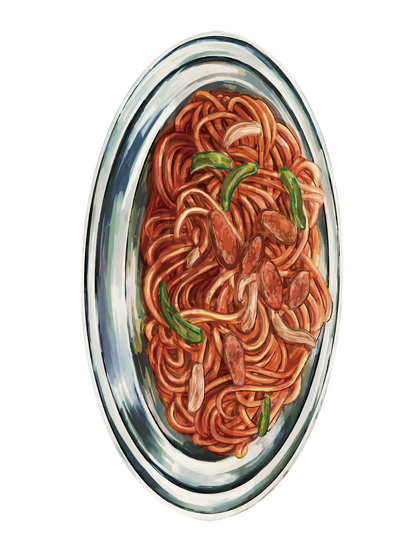 レトロ喫茶_ナポリタン