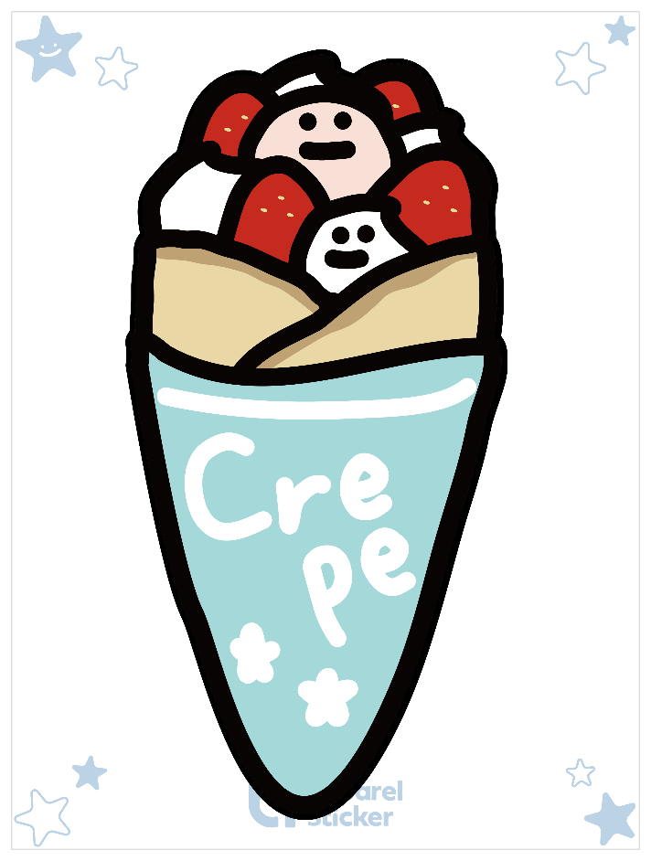 strawberry crepe