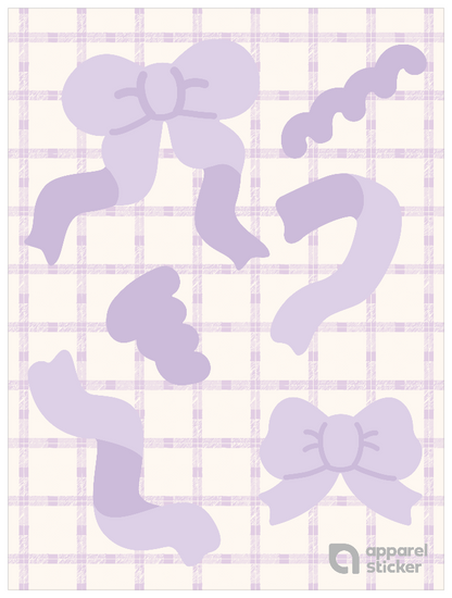 推し色ゆるリボン_パープル