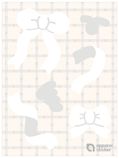 推し色ゆるリボン_ホワイト