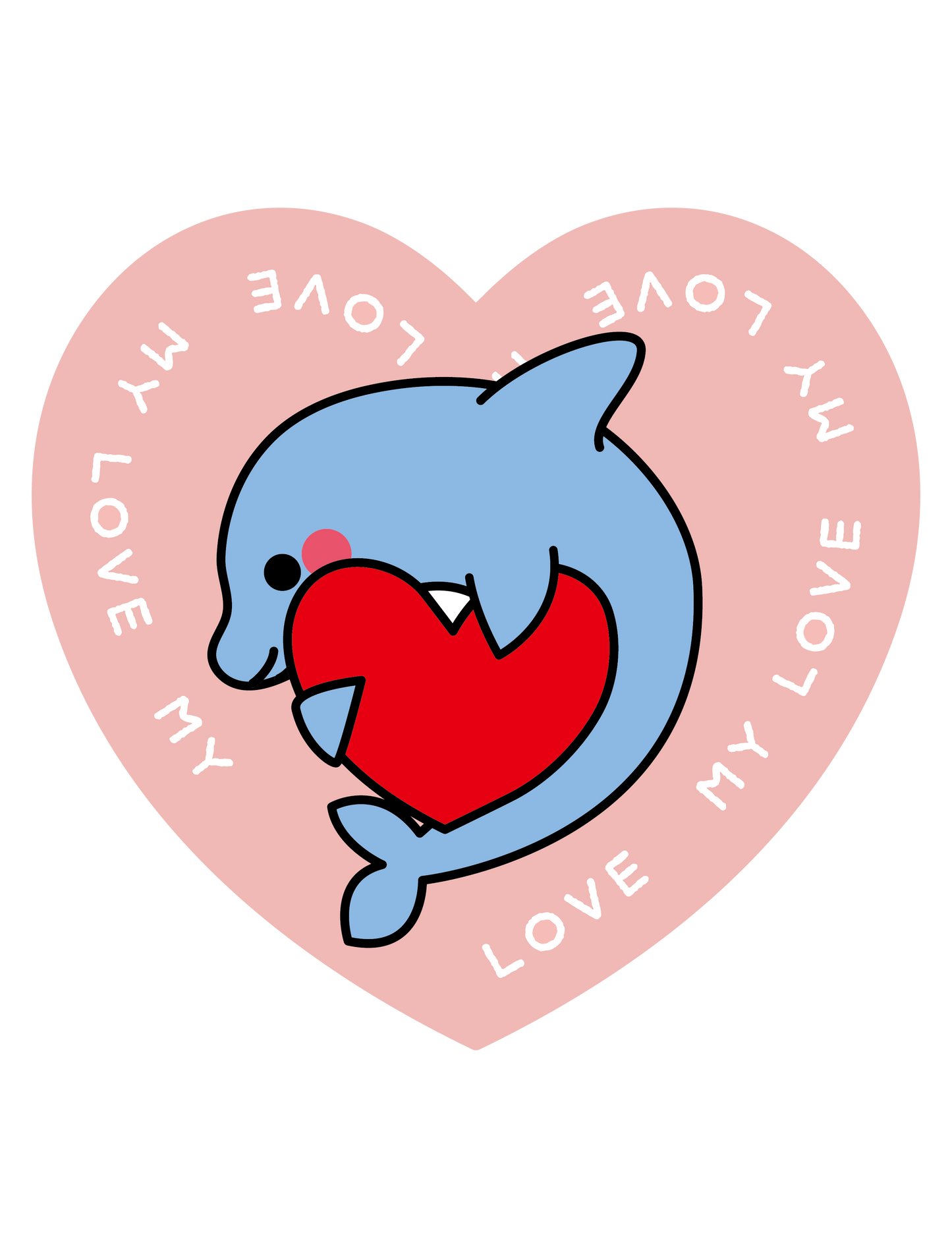 ハートだっこ_イルカ