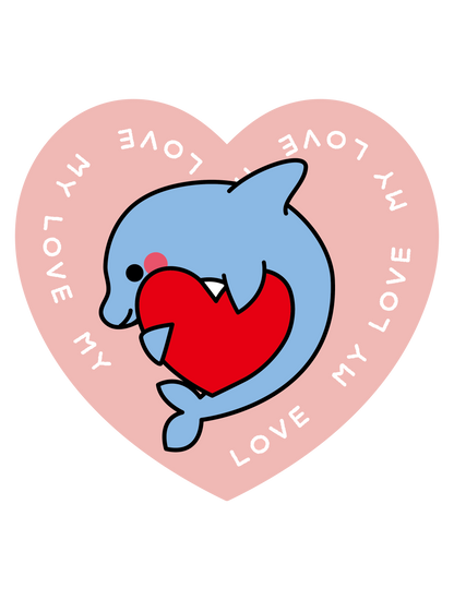 ハートだっこ_イルカ