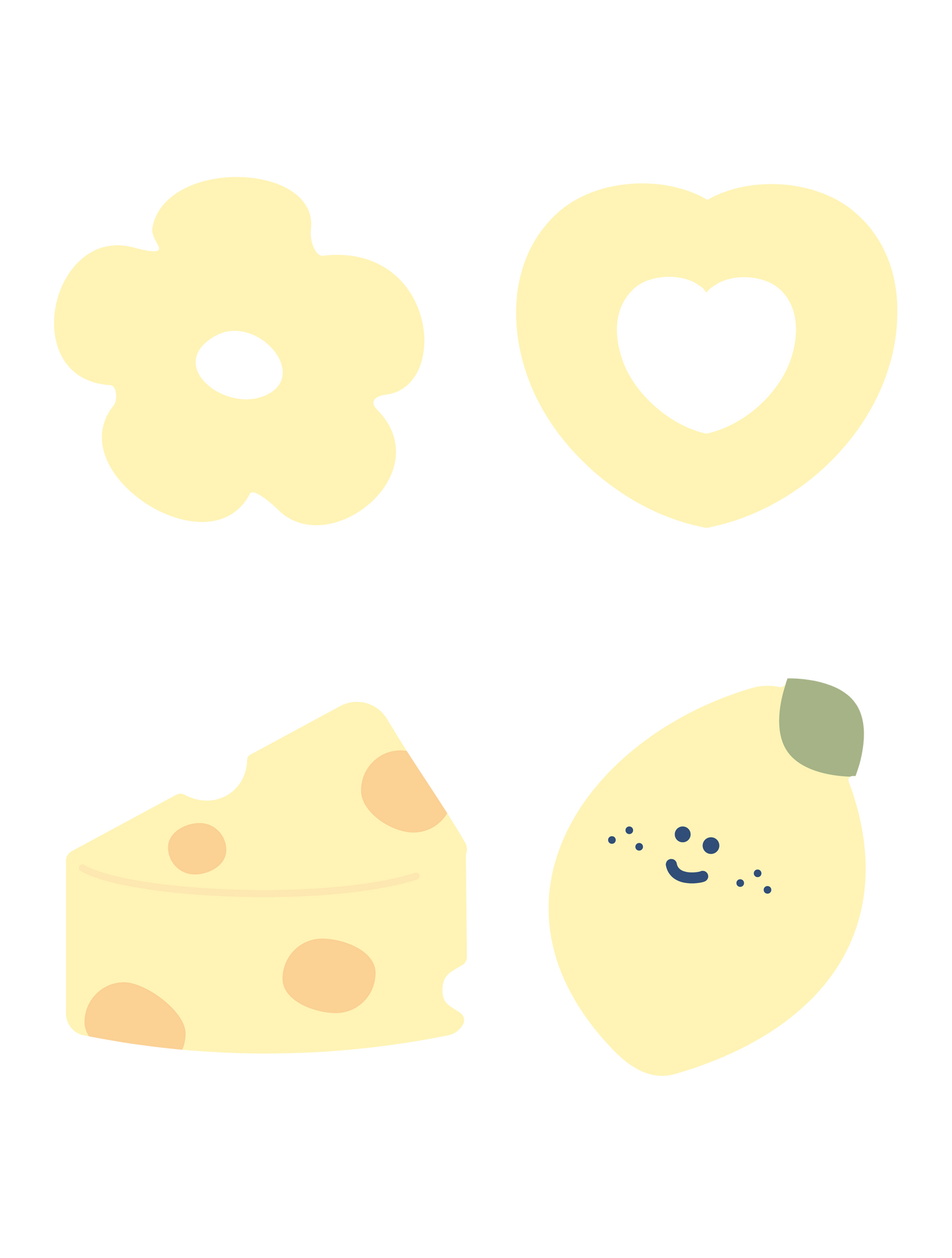 推し色ゆるモチーフ_イエロー