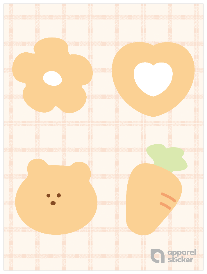 推し色ゆるモチーフ_オレンジ