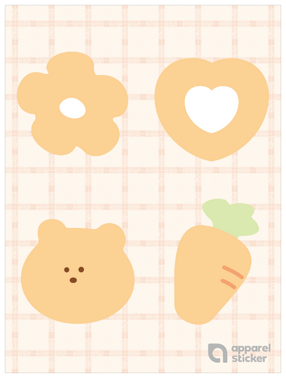 推し色ゆるモチーフ_オレンジ