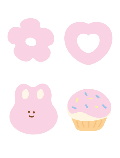 推し色ゆるモチーフ_ピンク