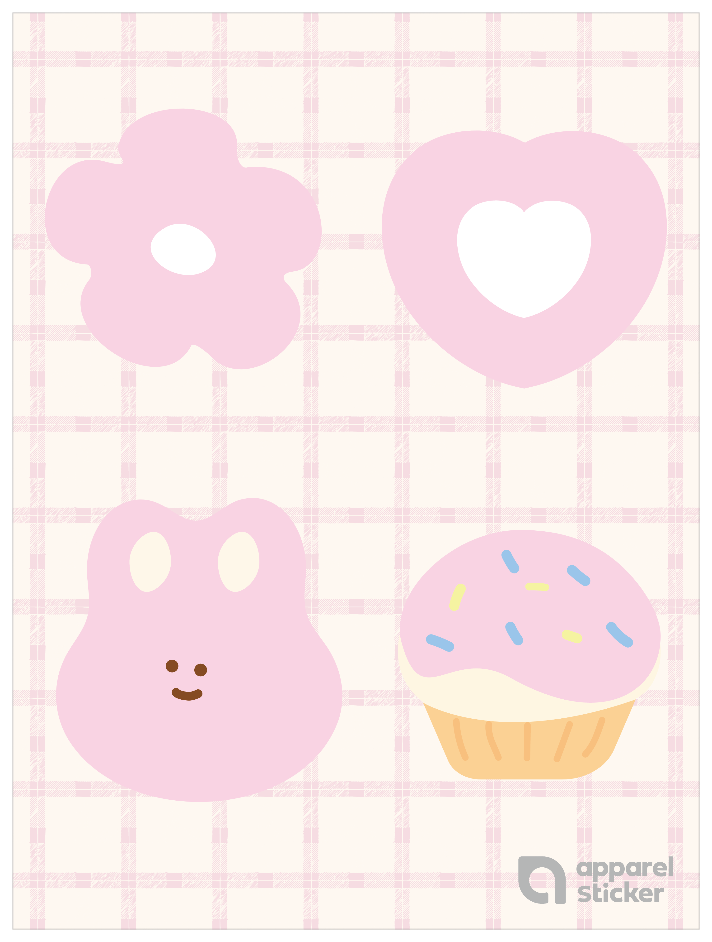 推し色ゆるモチーフ_ピンク