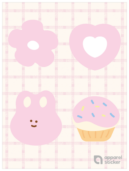 推し色ゆるモチーフ_ピンク