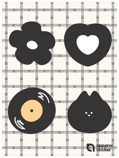 推し色ゆるモチーフ_ブラック