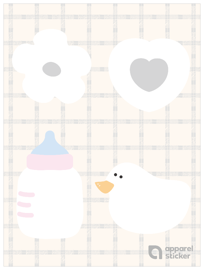 推し色ゆるモチーフ_ホワイト