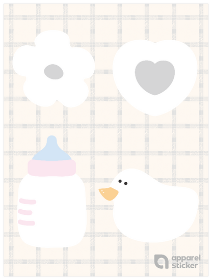 推し色ゆるモチーフ_ホワイト