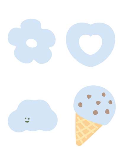 推し色ゆるモチーフ_水色