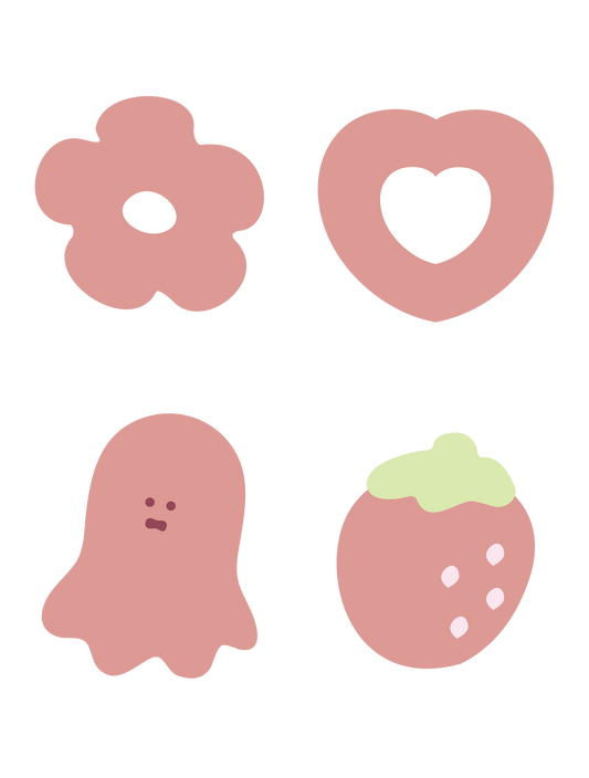 推し色ゆるモチーフ_レッド