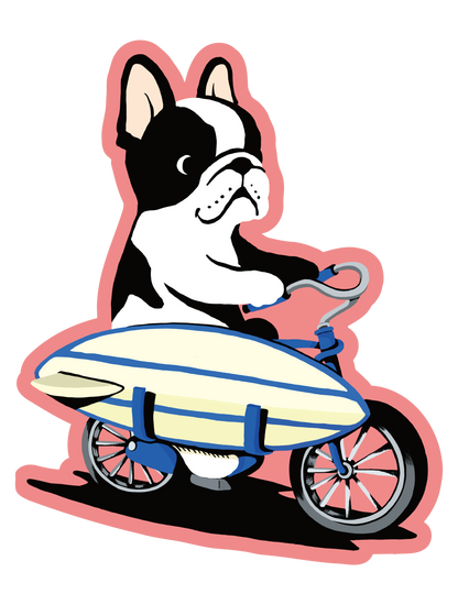 乗り物動物_自転車犬