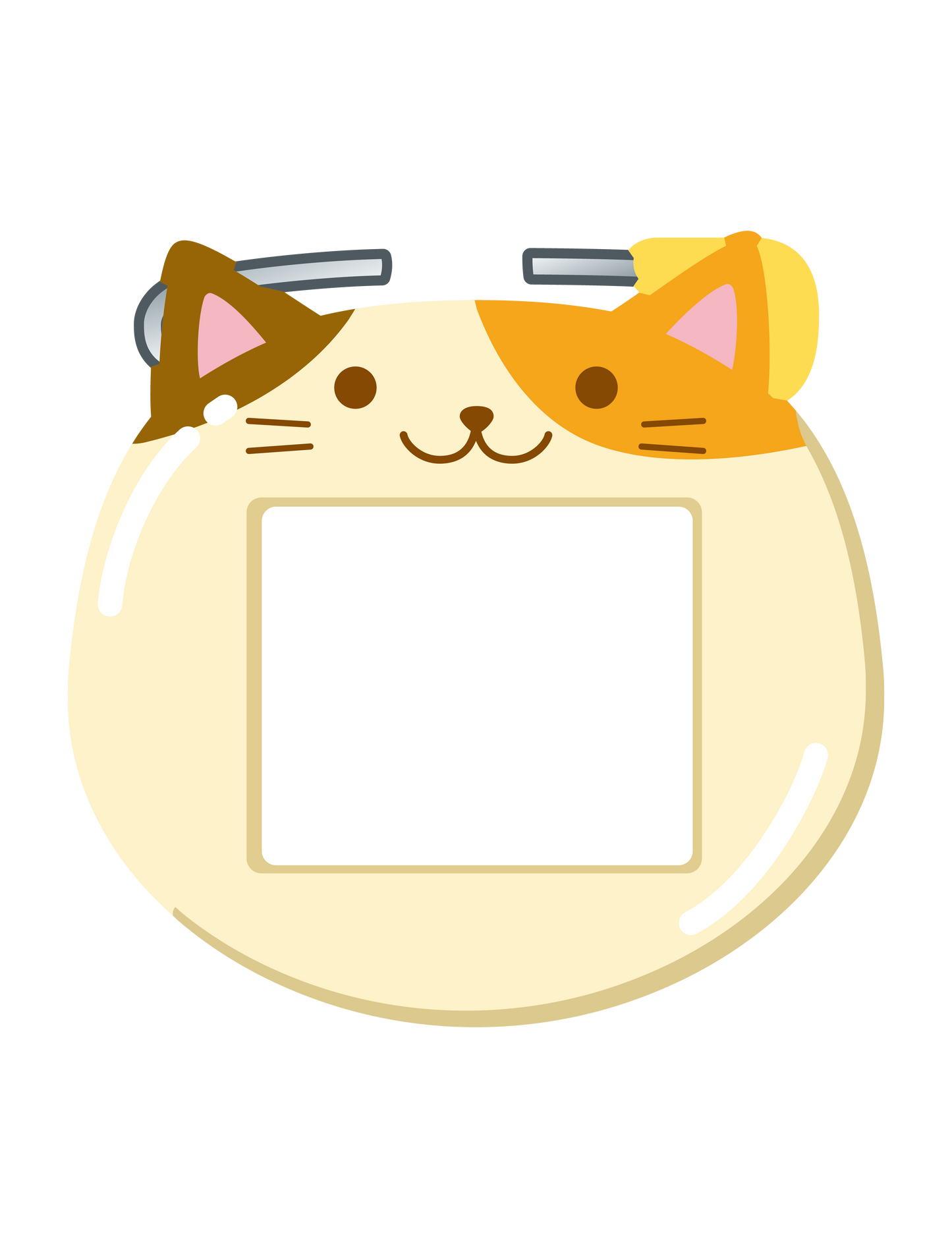 ようちえんバッジ_みけねこ