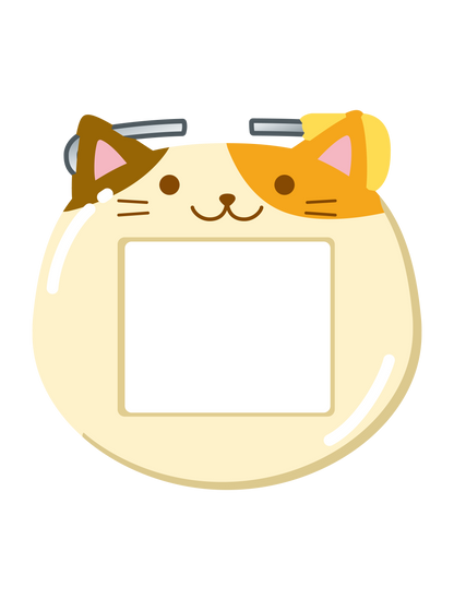 ようちえんバッジ_みけねこ