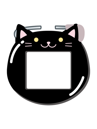 ようちえんバッジ_くろねこ