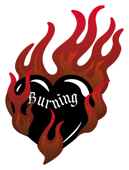 Burning heart_red