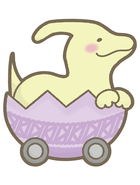 恐竜トロッコ パラサウロロフス