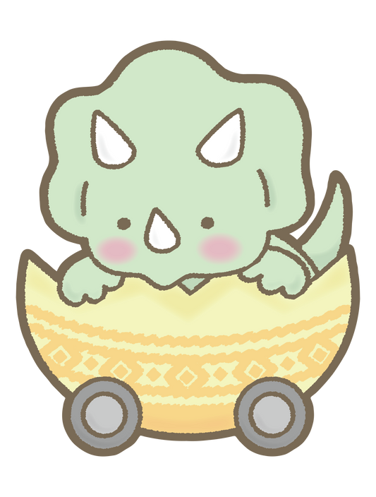 恐竜トロッコ トリケラトプス