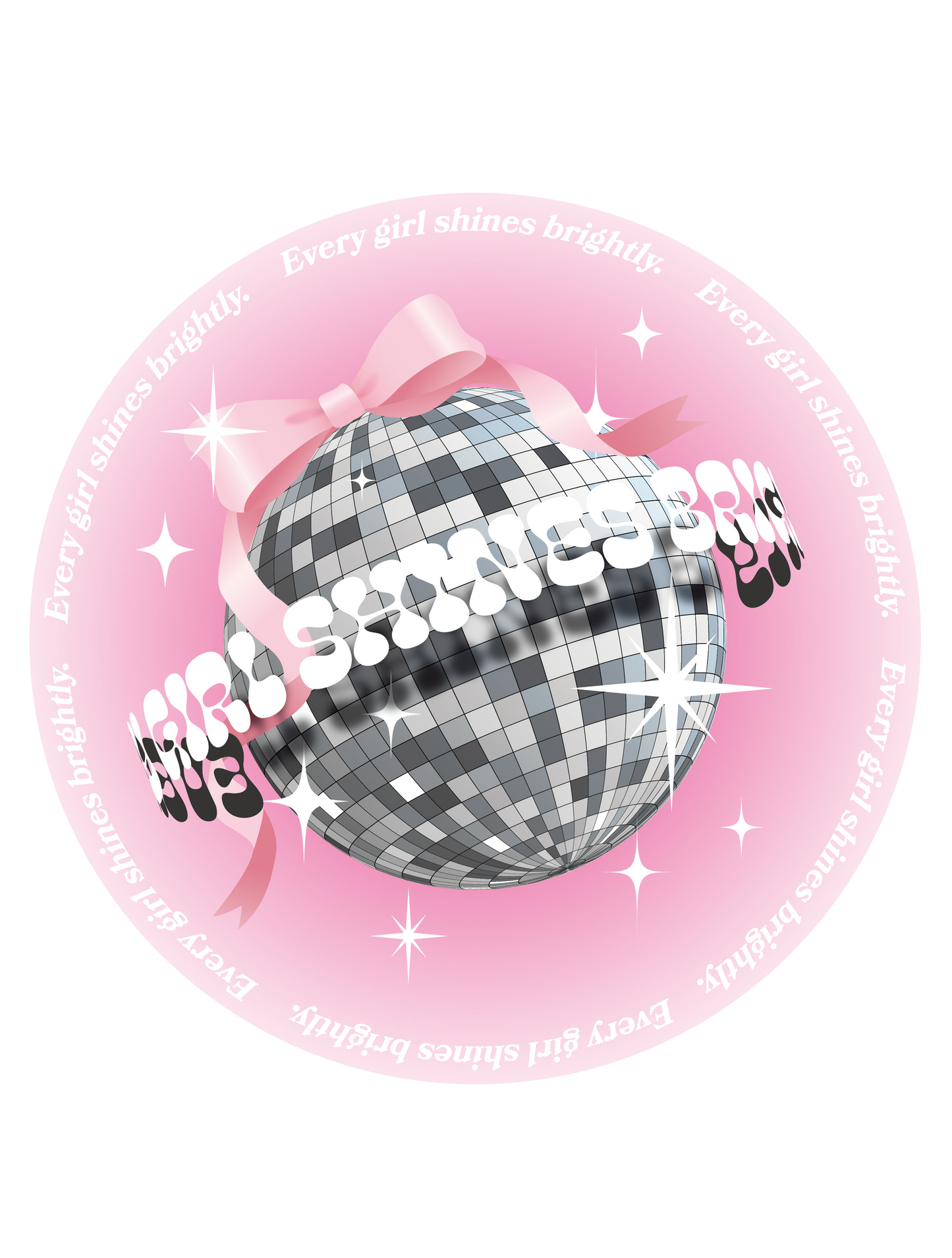 mirror ball ribon