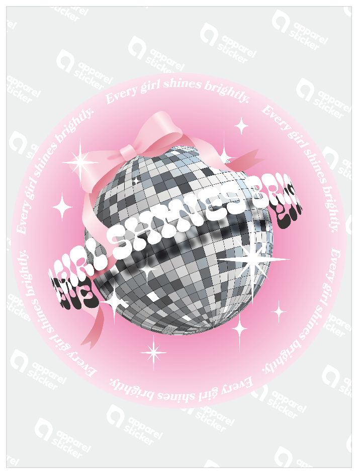 mirror ball ribon