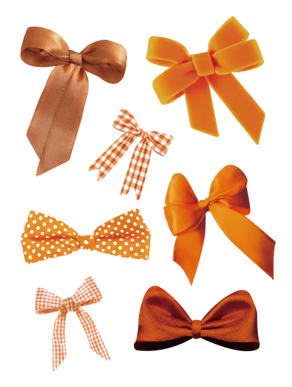 リアルリボン_橙黄色