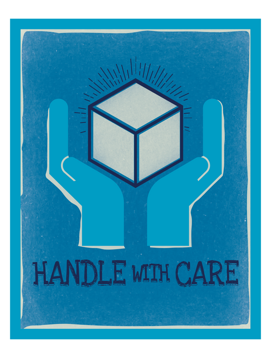 カラーシンプルステッカー_HANDLE_WITH_CARE