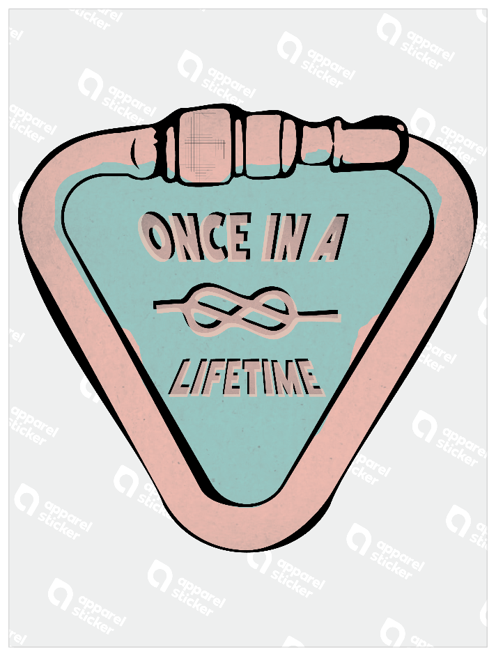 カラーシンプルステッカー_ONCE_IN_A_LIFETIME