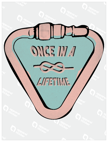 カラーシンプルステッカー_ONCE_IN_A_LIFETIME