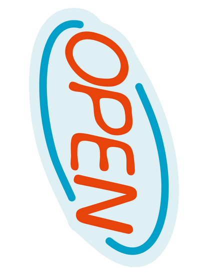 カラーシンプルステッカー_OPEN