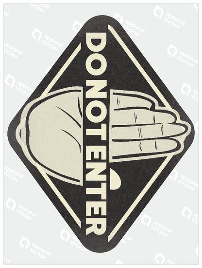 モノクロシンプルステッカー_DO_NOT_ENTER