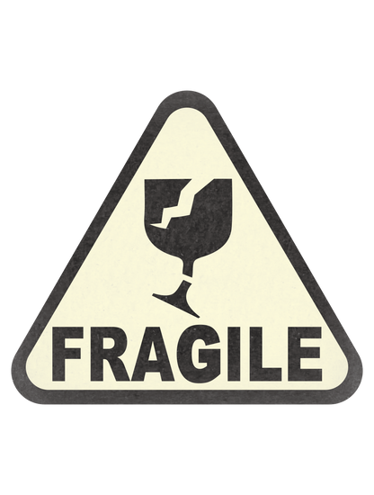 モノクロシンプルステッカー_FRAGILE