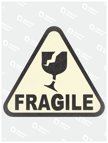 モノクロシンプルステッカー_FRAGILE