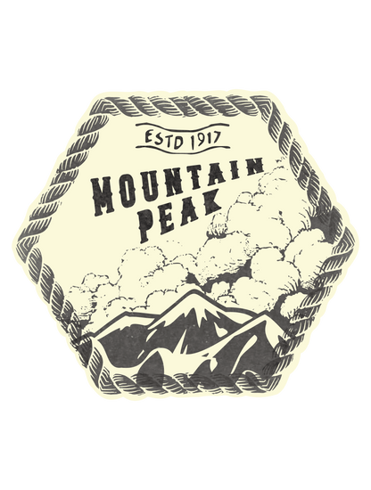 モノクロシンプルステッカー_MOUNTAIN_PEAK