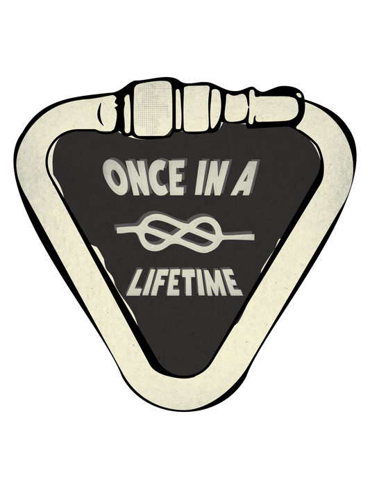 モノクロシンプルステッカー_ONCE_IN_A_LIFETIME