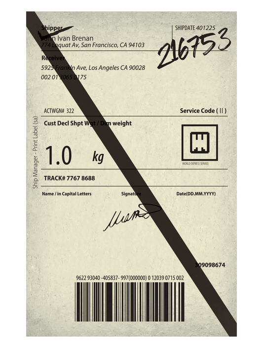 モノクロシンプルステッカー_SHIPPING_LABEL