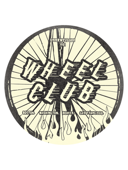 モノクロシンプルステッカー_WHEEL_CLUB