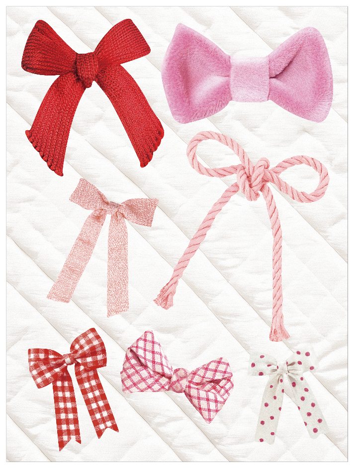 リアルリボン_赤桃色